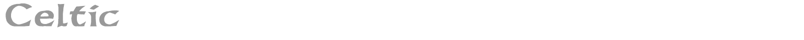 Celtic font preview